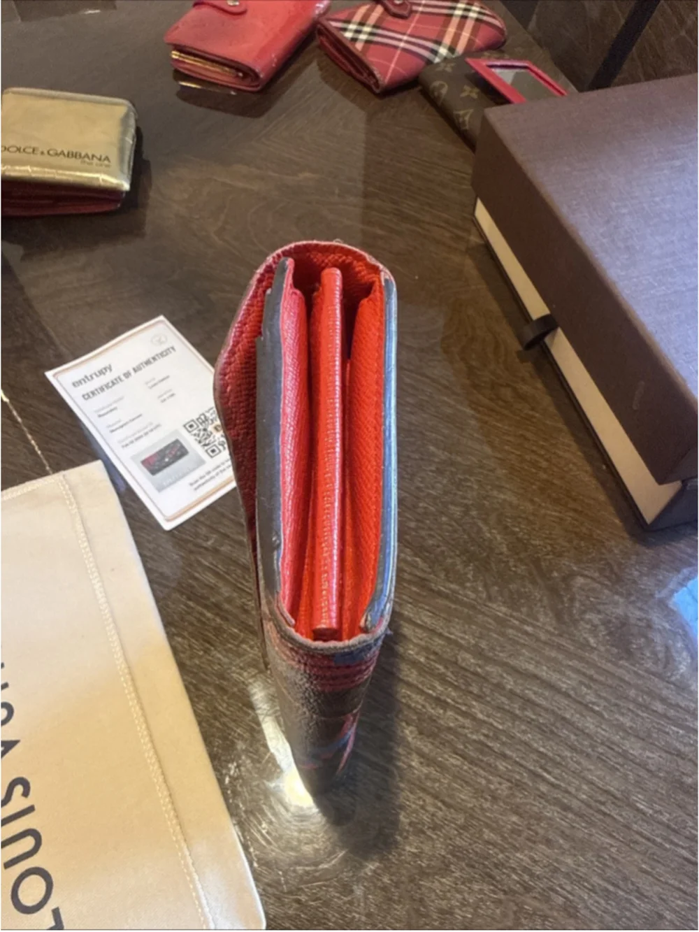 Louis Vuitton Monogram Jungle Zippy Wallet Red Blue Limited Edition